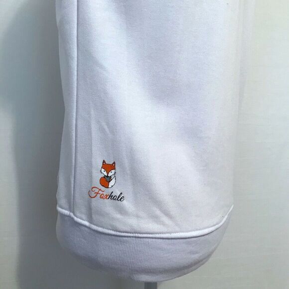 Foxhole NWOT White Hoodie Women Size S - Picture 5 of 8